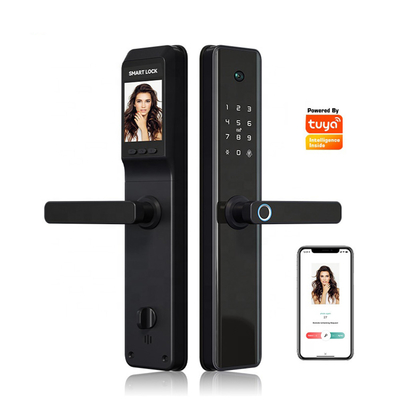 Smart Fingerprint Wireless Door Lock for Hotel And Card/Digital Door Lock for Hotel with Camera Tuya Wi-Fi lub TTLock (Smart odcisk palca bezprzewodowy zamek drzwiowy dla hoteli i kart)