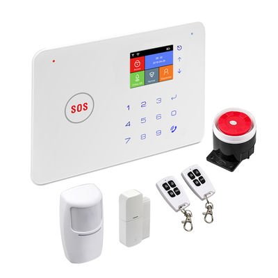 Bezprzewodowy DIY Home Security Tuya WIFI/GSM/RF433 System alarmowy Inteligentny system alarmowy SMS z detektorem PIR czujnik drzwi syrena